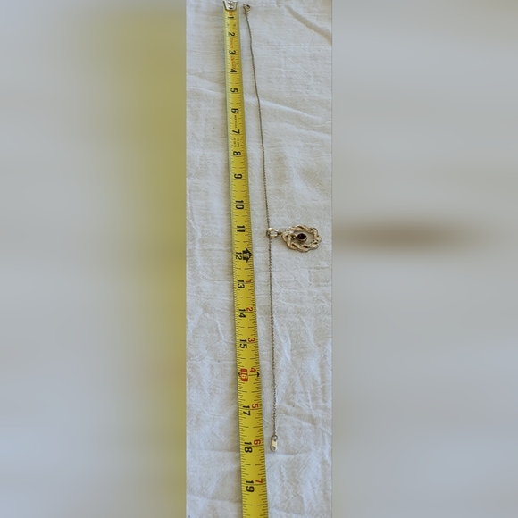 Vintage Rhinestone Circle with Dangling Pendant - Picture 6 of 10